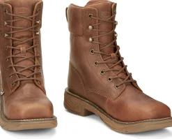 Justin Boots 8" Rush Waterproof Nano Comp Toe Barley Best
