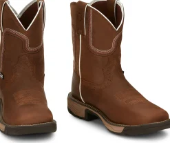 Justin Boots 8" Rush Waterproof Work Boot Cedar Brown