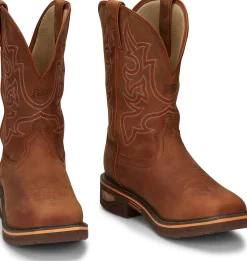 Justin Boots Resistor 11" Waterproof Russet Best