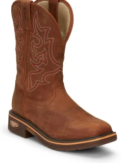 Justin Boots Resistor 11" Waterproof Russet Best