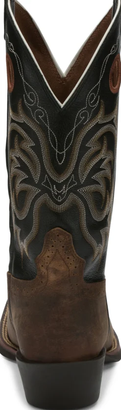 Justin Boots Rolliker 12" Western Dark Cocoa New