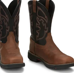 Justin Boots Rush 11" Waterproof Comp Toe Tan Discount