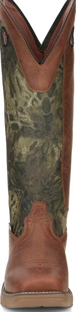 Justin Boots Rush Strike 17" Snake Resisting Russet Outlet