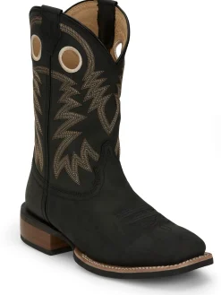 Justin Boots Show Stopper 11" Western Black Discount