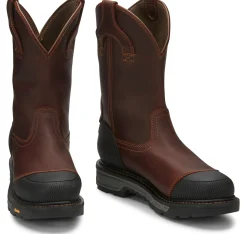 Justin Boots Warhawk II 11" Waterproof Nano Comp Toe Chestnut Sale