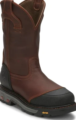 Justin Boots Warhawk II 11" Waterproof Nano Comp Toe Chestnut Sale