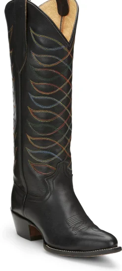 Justin Boots Whitley 15&rdquo; Women&rsquo;S Western Boot Midnight Black