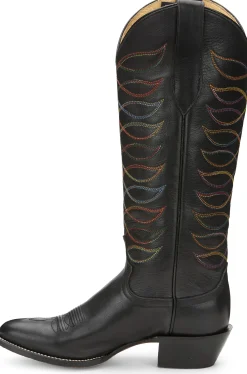 Justin Boots Whitley 15&rdquo; Women&rsquo;S Western Boot Midnight Black