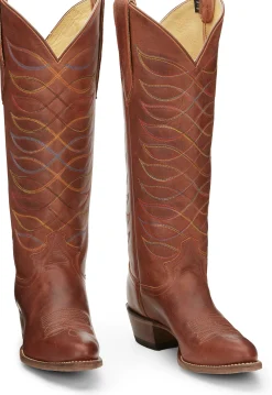 Justin Boots Whitley 15” Women’S Western Boot Rustic Amber Hot