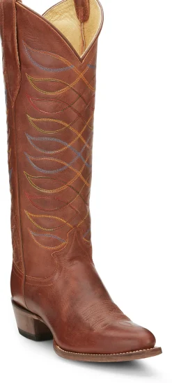 Justin Boots Whitley 15&rdquo; Women&rsquo;S Western Boot Rustic Amber Hot